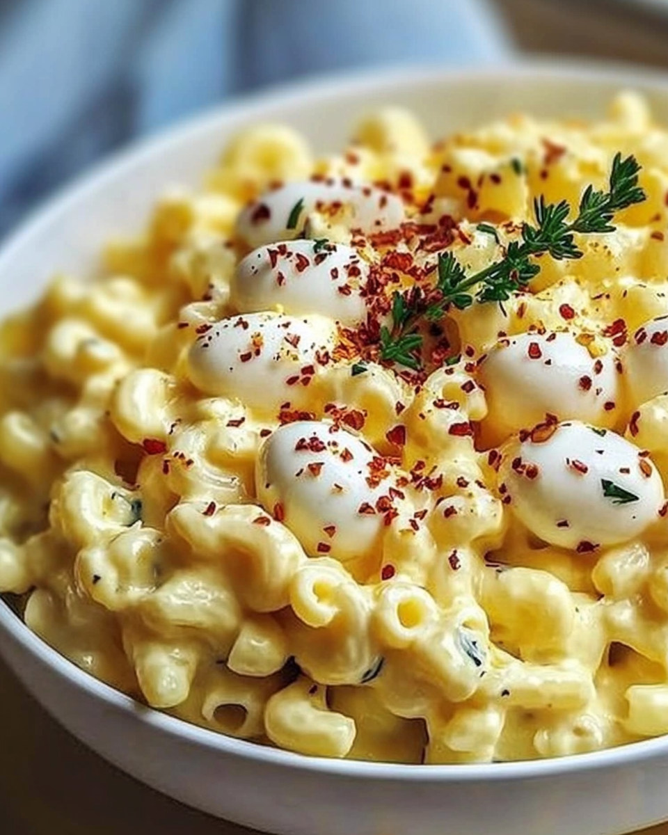 Deviled Egg Macaroni Salad