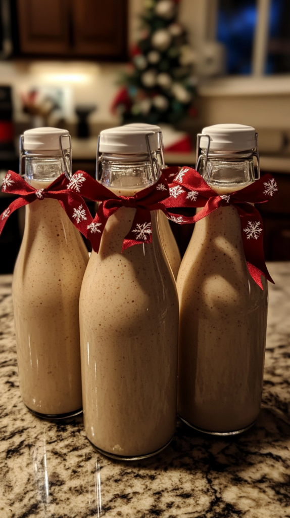 Homemade Baileys for Christmas gifts