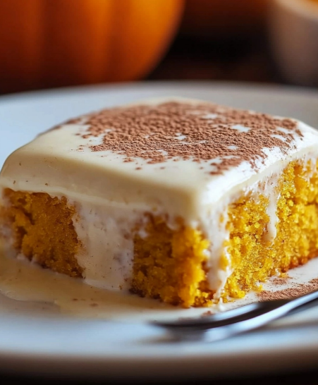 Pumpkin Spice Tres Leches Cake