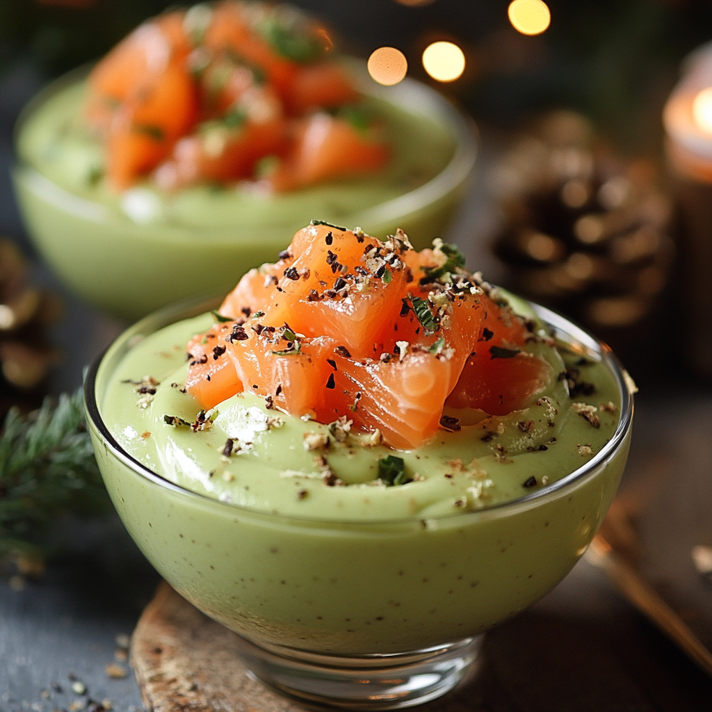 Christmas Avocado Mousse - A Festive Recipe with Smoked Salmon