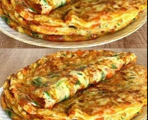 Savory Vegetable Pancakes with fresh vegetables