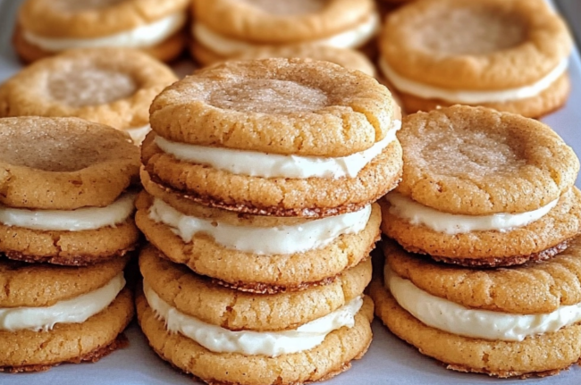 Cinnamon Cream Cheese Cookies on a plate with a cinnamon-sugar coating" Purpose: Alt text provides context for search engines and helps with accessibility.