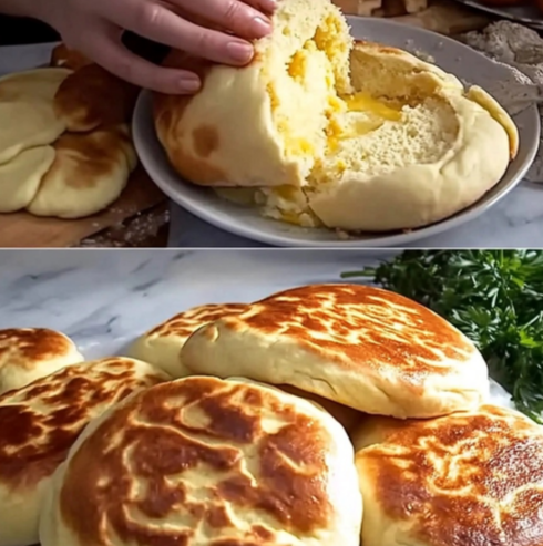 Layered Breakfast Bread with a buttery filling, cooked to a golden brown.