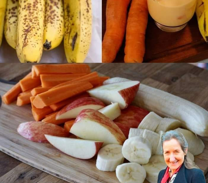 Fresh ingredients for Carrot Banana Juice Recipe