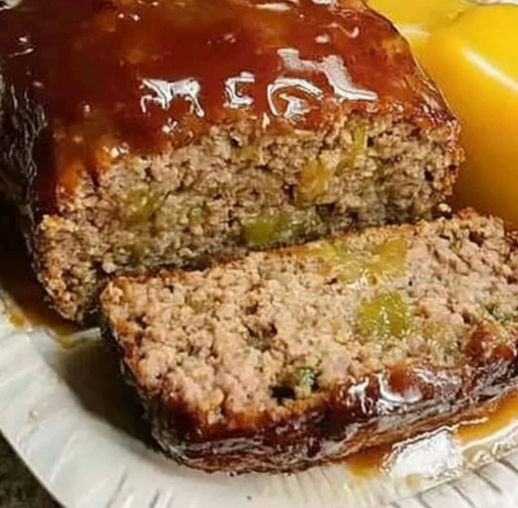 "Classic Meatloaf Recipe with Sweet Glaze - moist and flavorful meatloaf with tangy topping