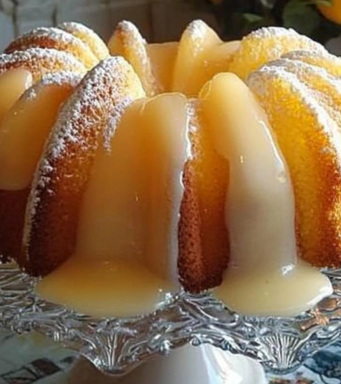 Extreme Lemon Bundt Cake topped with a zesty lemon glaze, perfect for lemon lovers