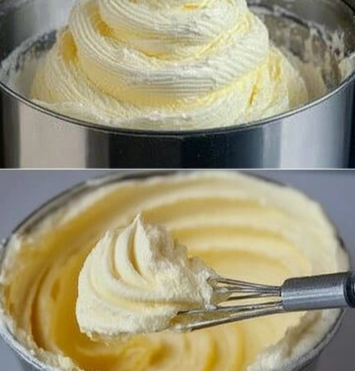 erfectly whipped pastry cream in a glass bowl - a key step in making crème pâtissière.