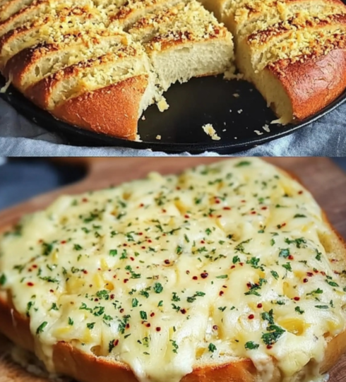 Homemade Cheesy Garlic Bread Recipe - Soft, Buttery, and Delicious