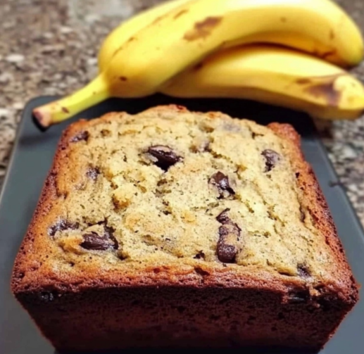 Easy 3-Ingredient Banana Bread Recipe