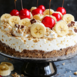 Heavenly No-Bake Banana Split Cheesecake Recipe