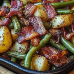 Green Beans 'n Potatoes with Bacon Recipe - Hearty and Delicious