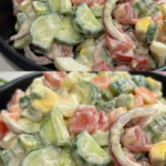 Creamy Cucumber and Tomato Salad Recipe - Fresh and Easy