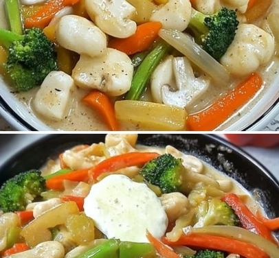 Stir-Fried Veggies in White Sauce Recipe – Healthy and Delicious