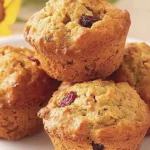 Muffins aux canneberges et avoine