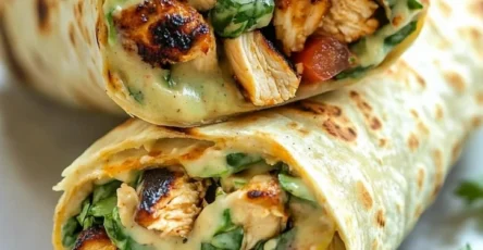 Recette du burrito grillé au poulet