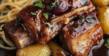 Côtes de porc fondantes à la sauce caramélisée