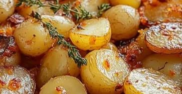 Pommes de terre rôties à la moutarde et au thym