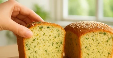 Pain aux lentilles corail et aux herbes sans farine riche en protéines
