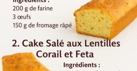 3 recettes salées moelleuses et faciles