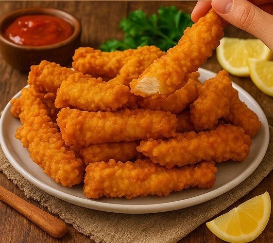 Bâtonnets de poulet frit croustillants