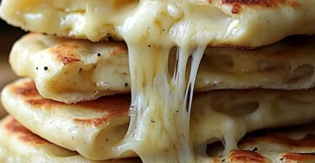 Cheese naans faits maison
