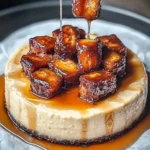 Cheesecake aux bananes caramélisées et sauce caramel