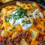 Cheesy taco potatoes