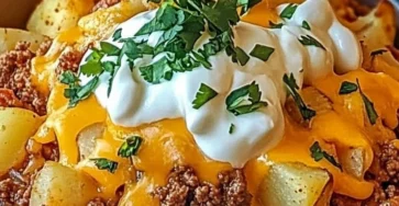 Cheesy taco potatoes