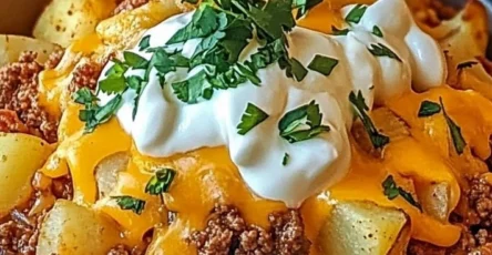 Cheesy taco potatoes