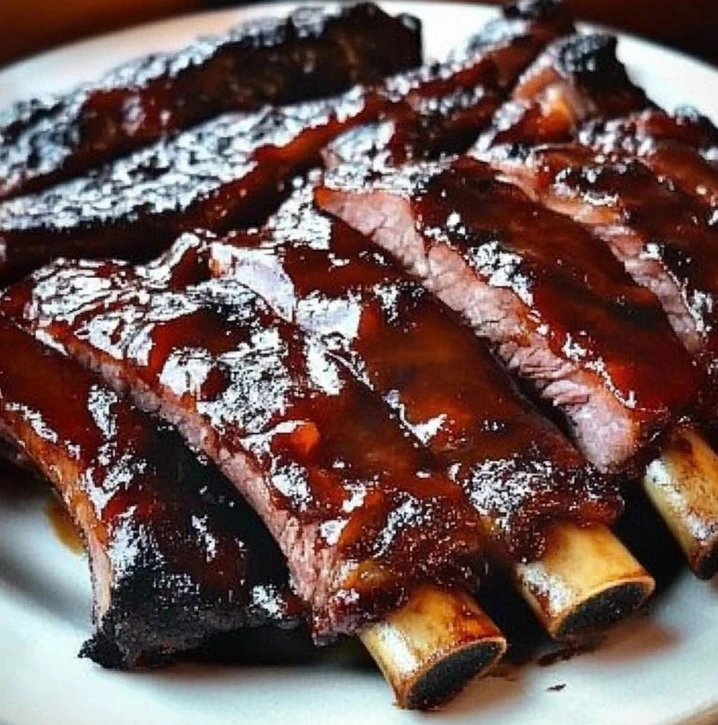 Côtes levées bbq ribs de porc au four