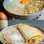 Crêpes à l’avoine en 5 minutes saines et sans sucre