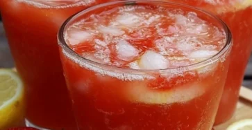 Limonade à la fraise maison