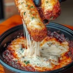 Rouleaux de mozzarella frits à la sauce marinara