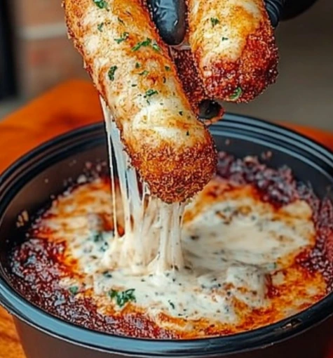Rouleaux de mozzarella frits à la sauce marinara