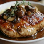 Poulet Sauce Crémeuse aux Champignons