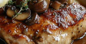 Poulet Sauce Crémeuse aux Champignons