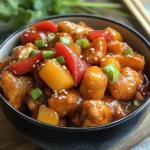 Poulet Aigre-Doux aux Poivrons et Sésame