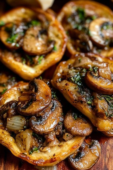 Tartelettes Feuilletées aux Champignons & Herbes