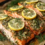 Saumon au Four Sauce Crème Citron-Aneth