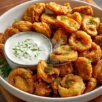 Tortellini Frits au Fromage avec Sauce Ranch Maison