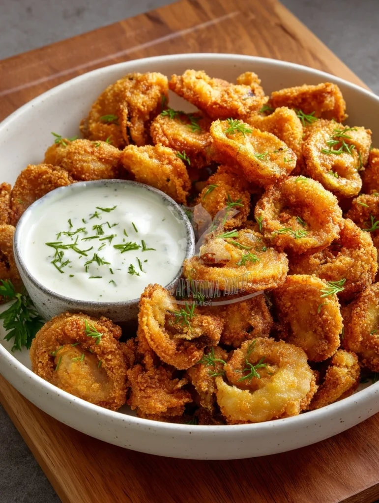 Tortellini Frits au Fromage avec Sauce Ranch Maison