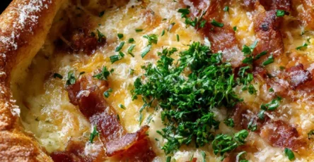 Dutch Baby Salé au Bacon & Fromage