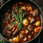 Ragoût de Bœuf mijoté aux légumes