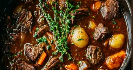 Ragoût de Bœuf mijoté aux légumes