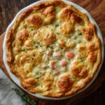 Tourte Crémeuse au Poulet et aux Légumes