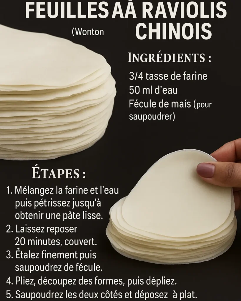Feuilles à Raviolis Chinois