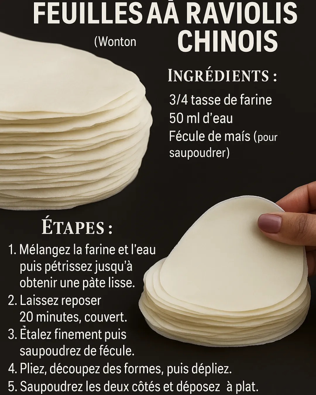 Feuilles à Raviolis Chinois