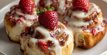Roulés Briochés Fraise & Cheesecake (façon Cinnabon)