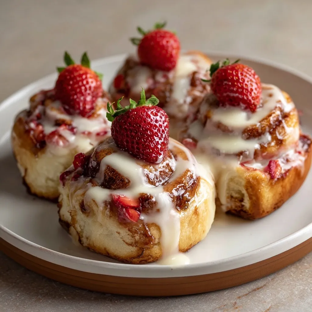 Roulés Briochés Fraise & Cheesecake (façon Cinnabon)
