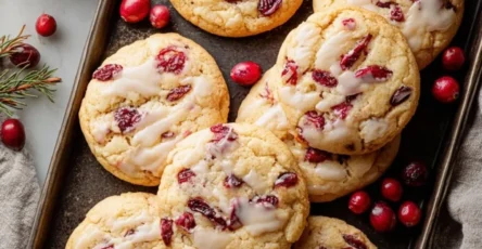 Cookies de Nouvel An aux canneberges et à l’orange